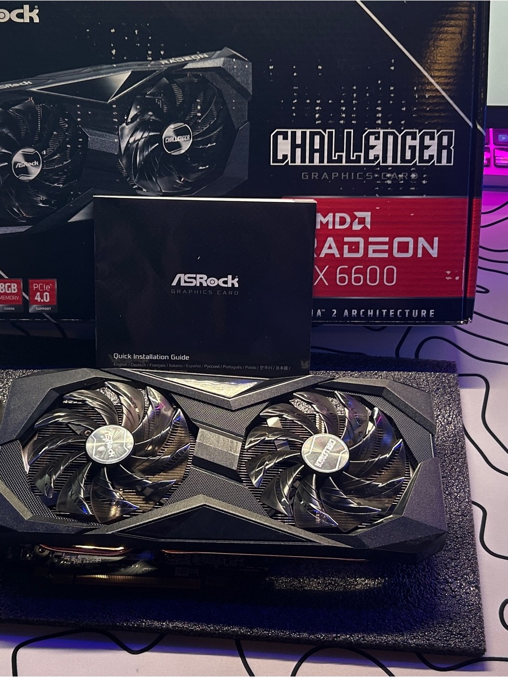ASRock Challenger D RX 6600 8GB - black